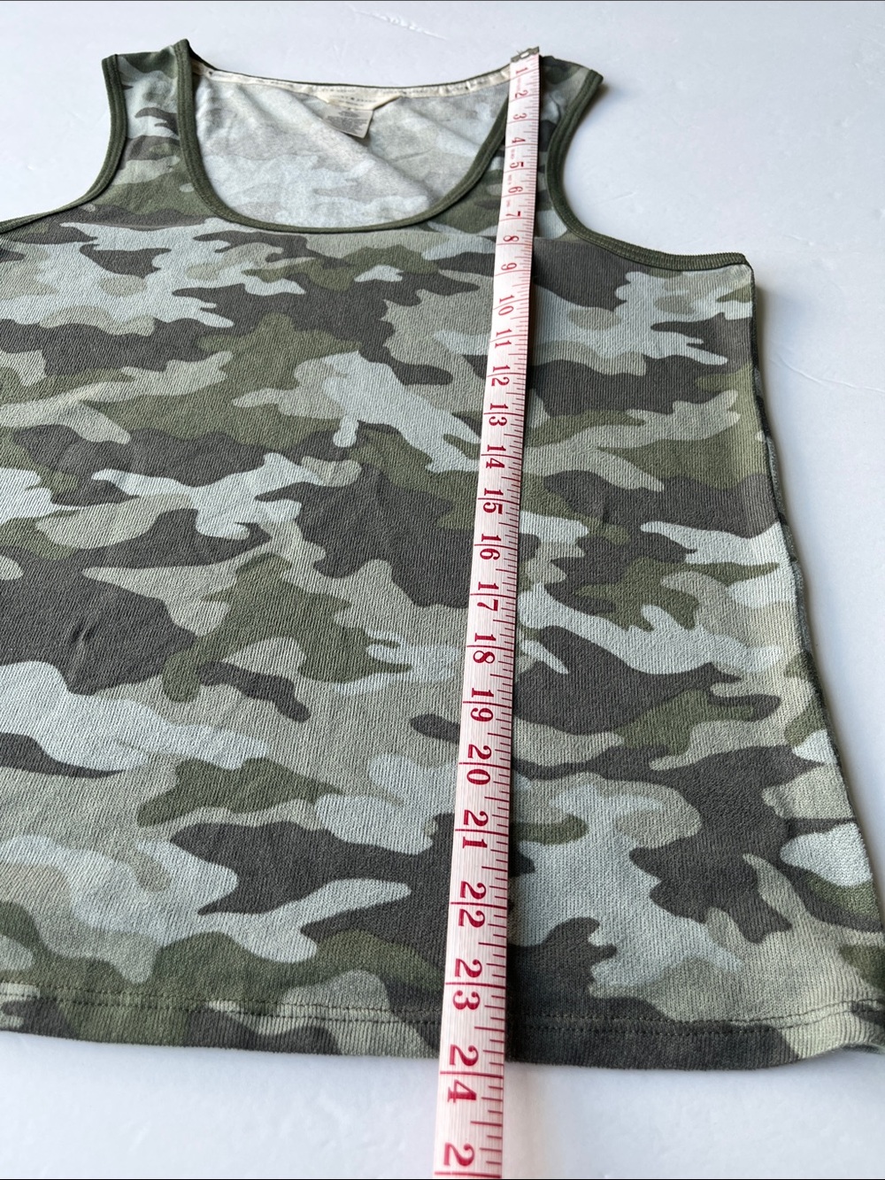 Lucky Brand Camo Tank Top Size L Olive Green Camouflage - Picture 6 of 8